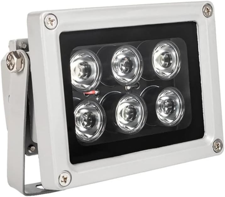 OwlCat IR Illuminator 15degree /30degree /45degree /60degree /90degree View Angle Invisible 940nm 6 LEDs Array Light Waterproof CCTV Camera Night Vision Fill for Security Cameras (940nm 15 Degree) - Image 1